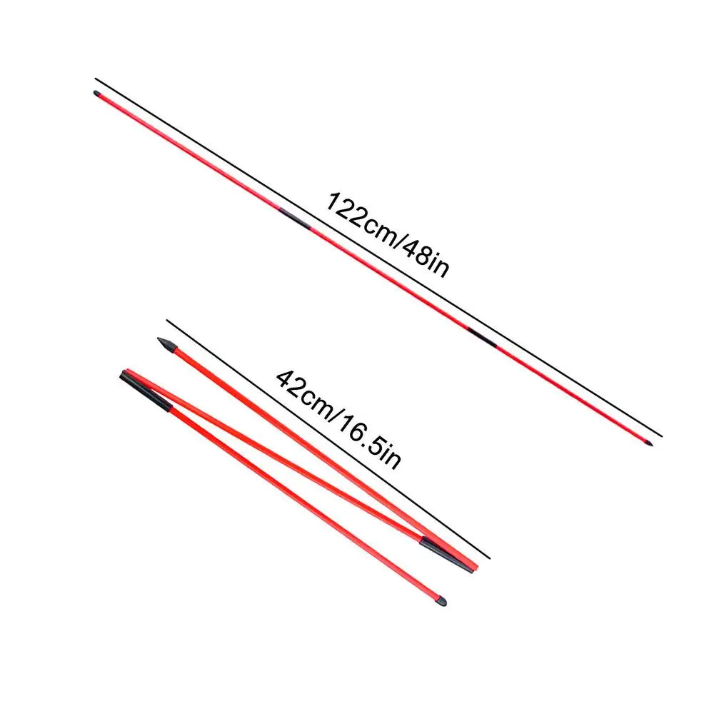 Golf Alignment Stick Trainer Three Parts Folding Direction Indicator Rod Golf Accessories Golf Learners Exercising Tool Supplies