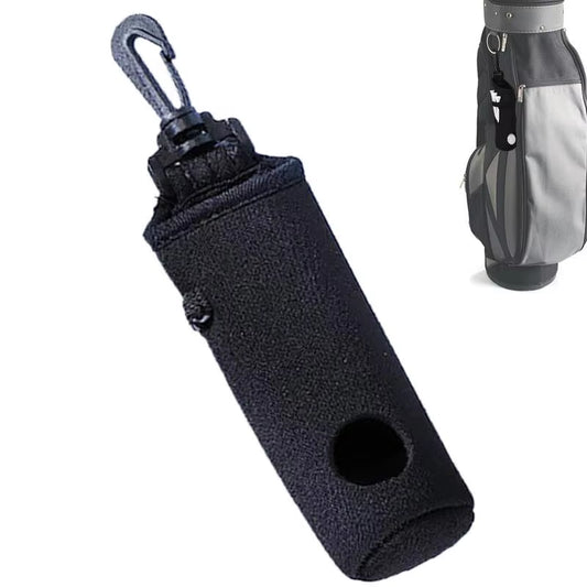 Golf Ball and Tee Holder Waterproof Golf Ball Carrier Outdoor Golf Accessories Golf Ball Sleeve with Belt Clip Golf Ball Storage