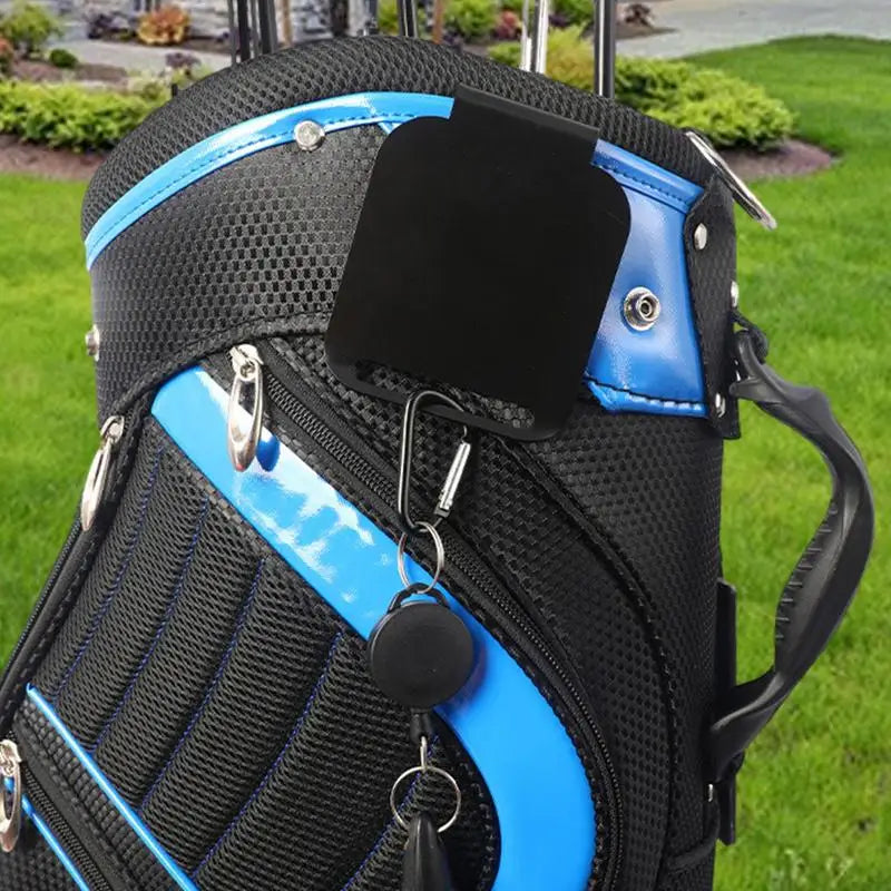 Golf Bag Metal Landing Pad Metal Bag Clip Magnetic Rangefinder Strap Golf Accessories Golf Gifts for Golf Enthusiast Men Women
