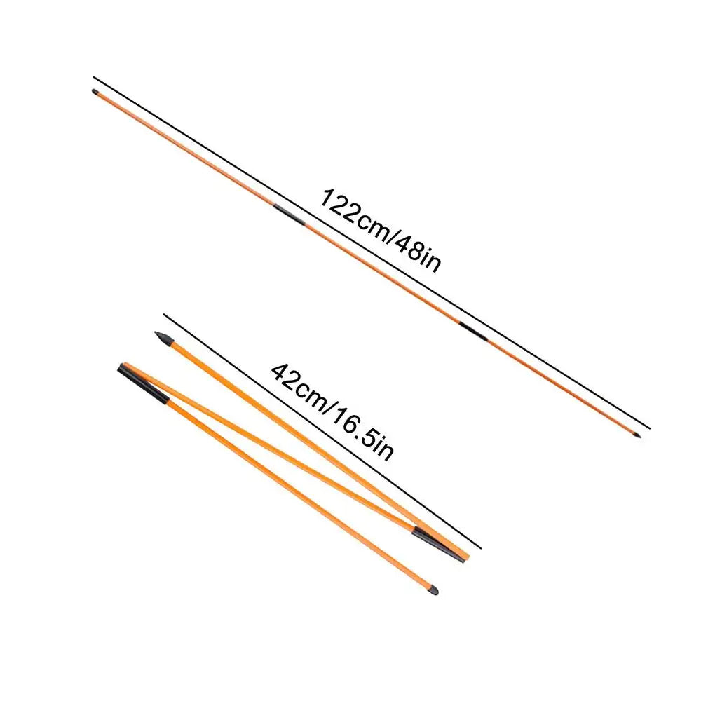 Golf Alignment Stick Trainer Three Parts Folding Direction Indicator Rod Golf Accessories Golf Learners Exercising Tool Supplies