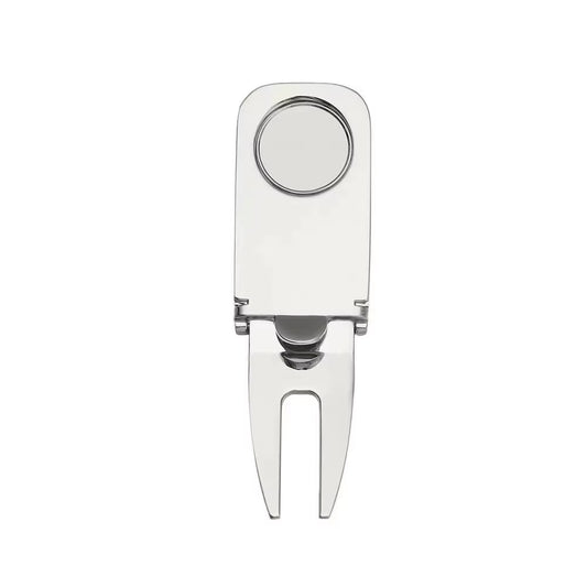 Golf Divot Repair Tool Magnetic Golf Ball Holder Golf Cigar Holder Putting Fork Pitch Groove Cleaner Golf Accessory Golf Mark