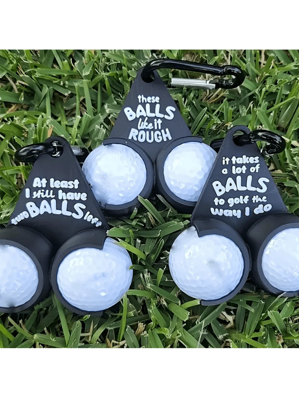 Funny Golf Gift - Golf Ball Holder with Clip, Golf Ball Marker, Golf Ball Stand, Golf Training Tool, Mischievous Golf Ball Holder, Golf Accessories, Excellent Gift for Golf Enthusiasts