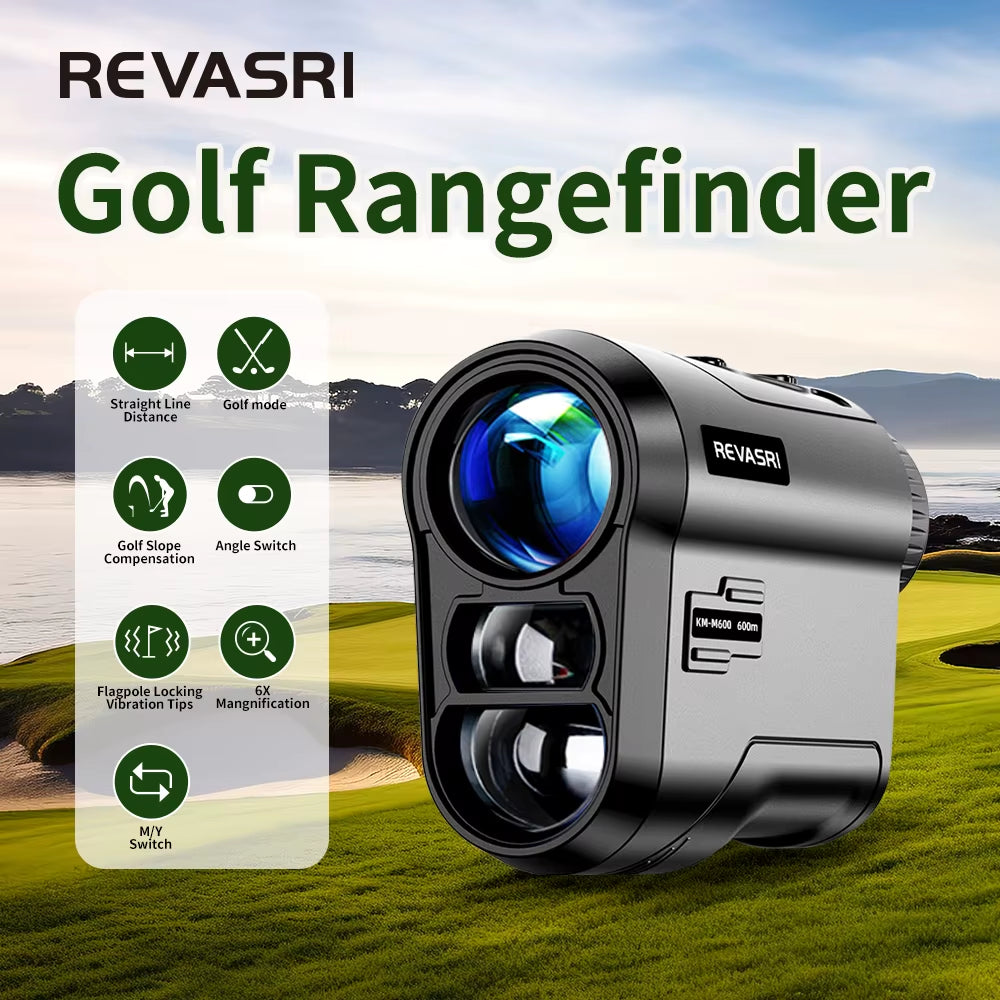 Golf Laser Rangefinder 600M Rechargeable Battery,Slope and Flag Pole Lock Vibration for Golfing,Hunting,Survey