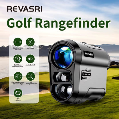 Golf Laser Rangefinder 600M Rechargeable Battery,Slope and Flag Pole Lock Vibration for Golfing,Hunting,Survey