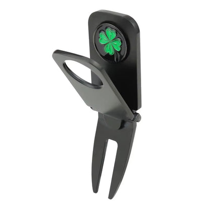 Golf Divot Repair Tool Magnetic Golf Ball Holder Golf Cigar Holder Putting Fork Pitch Groove Cleaner Golf Accessory Golf Mark