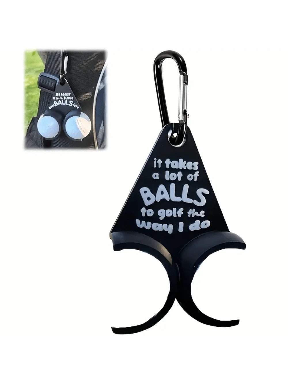 Funny Golf Gift - Golf Ball Holder with Clip, Golf Ball Marker, Golf Ball Stand, Golf Training Tool, Mischievous Golf Ball Holder, Golf Accessories, Excellent Gift for Golf Enthusiasts