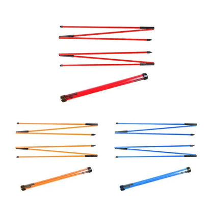 Golf Alignment Stick Trainer Three Parts Folding Direction Indicator Rod Golf Accessories Golf Learners Exercising Tool Supplies