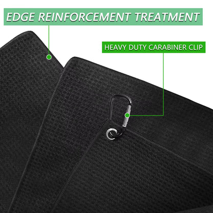 Golf Club Brush and Towel Cleaner Kit,Dual Sided Groove Cleaning Brush with Spike for Putter Wedge Ball Groove